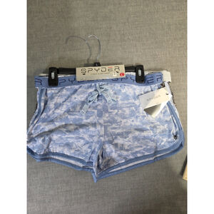 Spyder Sleepwear Short 2-Pack Camo Blue Gray Print Size L Athleisure Comfort NWT